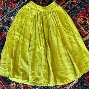 Not Perfect Linen 1950's city skirt